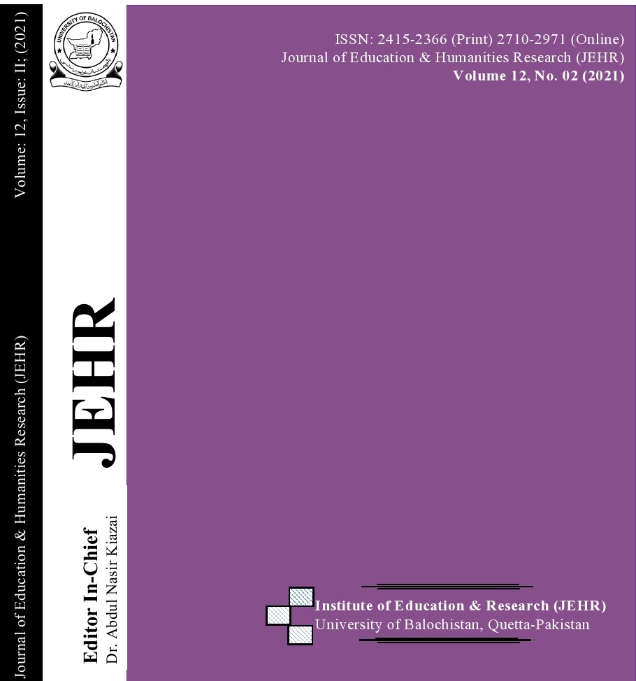 JEHR Volume 12; No. 2; (2021)